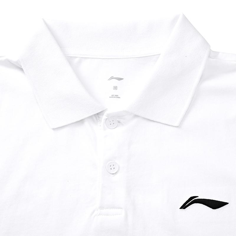 Li Ning Table Tennis Series Breathable Soft Training Competition Suit Cotton Polo Short Sleeve Quick Dry Long Pants Casual Sports Set AWBW109-2
