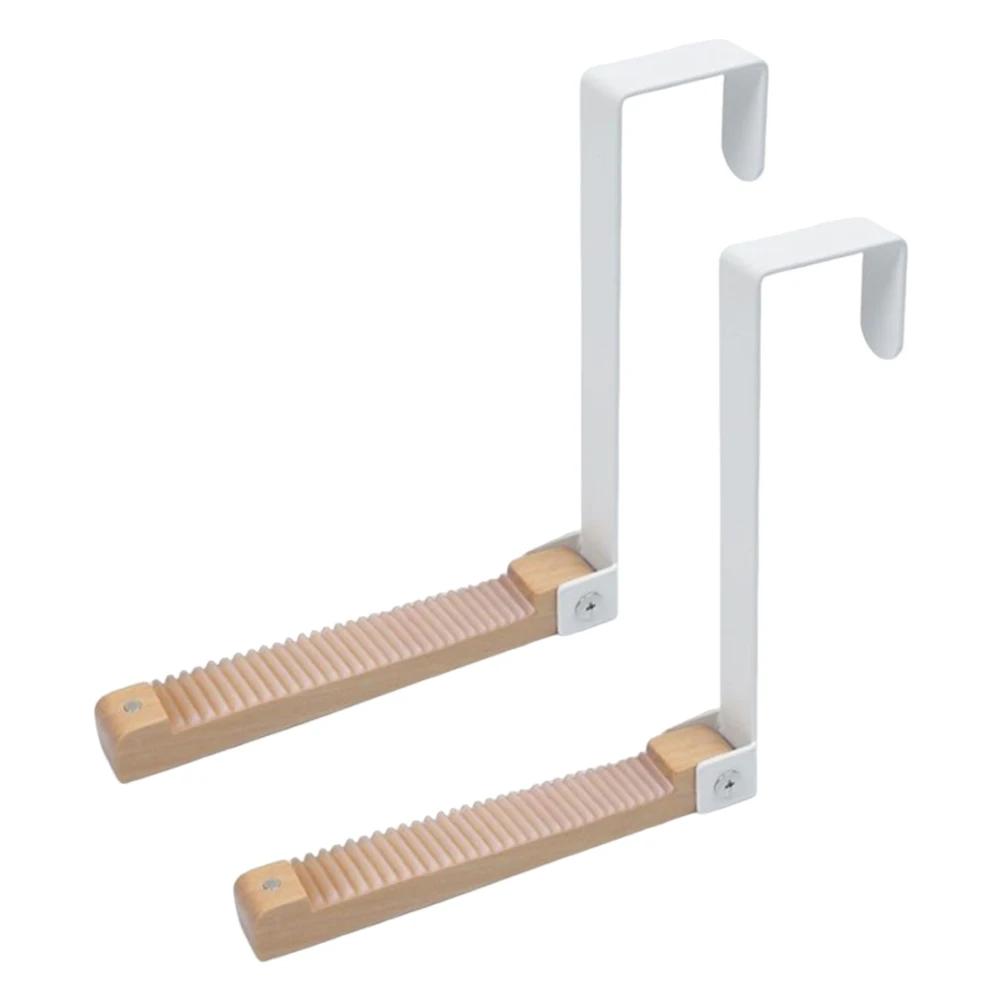 Klappbarer Wandhaken Garderobenhaken Kleiderhaken hinter der Tür Kleidung Bademantel Platzsparend Stanzfrei Wandhängend Mantelhaken Organizer