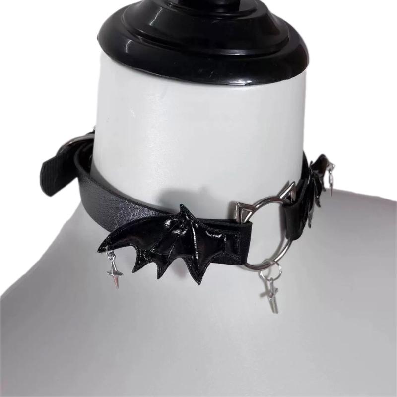 Grunge Jewelry Cat Claw Choker Punk Charms Wings Cross Pendant Necklaces for Women Goth Accessories Korean Fashion Necklaces