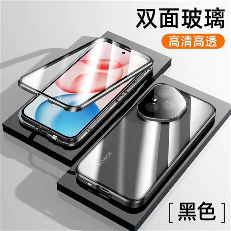 360 Metal Full Protection Tempered Glass Case for Honor 400 Pro Honor400 Shockproof Bumper Back Cover for Huawei Honor 400pro