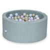 Dry Pool 90x40 Corduroy Light Mint 300 Balls: Pearl, Light Gold, Pink Light Pearl, Blue Light Pearl