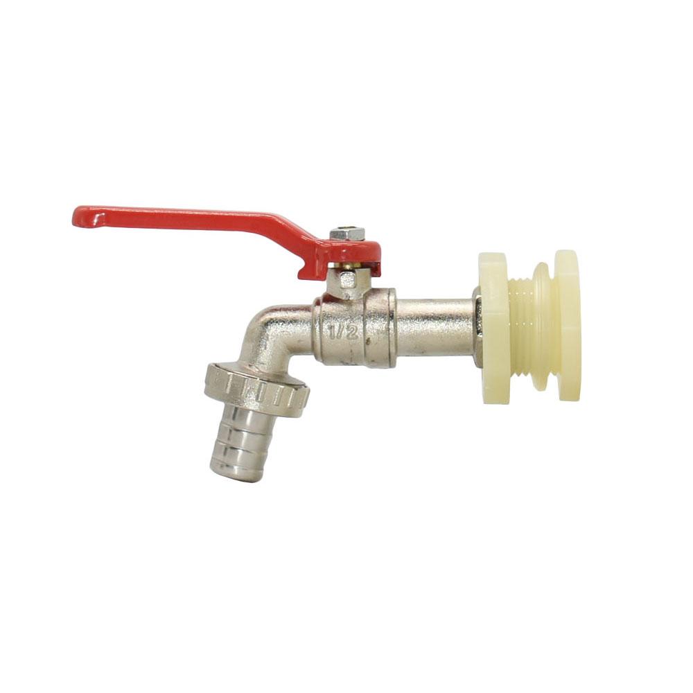 IBC Tank Adapter S60X6 Thread To 15mm 5/8 Hose Connector Fitting Faucet Alloy Tank 1000 Liter IBC Water Valve