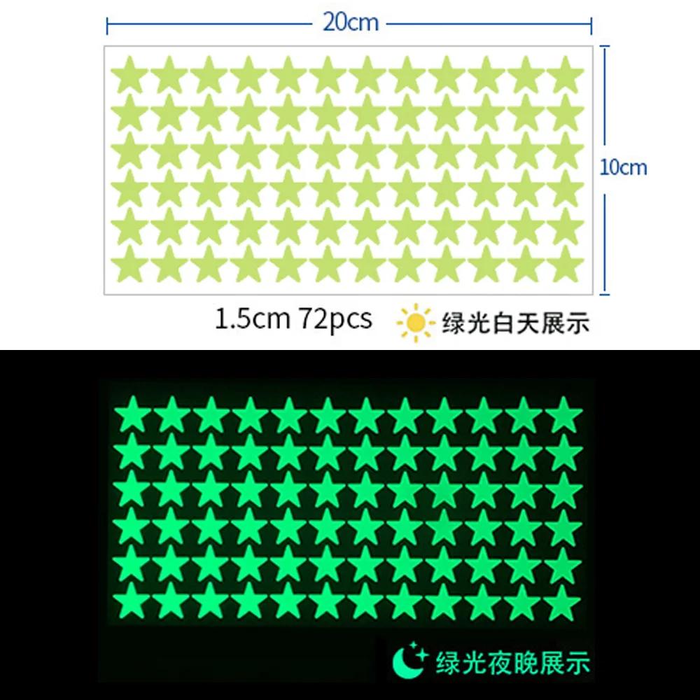 Luminous Stars Wall Stickers Kids Room Decoration Self-adhesive Decals Bedroom Background Home Decor Glow In The Dark Wallpaper