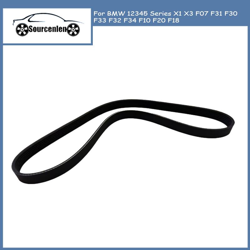

For BMW 12345 Series X1 X3 F07 F31 F30 F33 F32 F34 F10 F20 F18 Engine Triangular Drive Belt 6PKX1003 11287618848