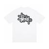 Stussy Short Sleeve T-Shirt Teens Loose Fit 270g Cotton Round Neck Casual Wear
