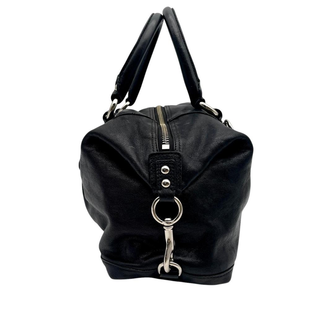 Used COACH 2-Way Handbag/Shoulder Bag Ashley Ashley Leather SatchelHandbag black leather Women