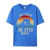 Eat Sleep Jiu Jitsu Repeat Bjj Shirt Retro XS Graphic T Shirts T Shirt Men Graphic