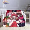 Comic The Quintessential Quintuplets Cashmere Blanket Sexy Anime Girl Flannel Blanke Portable Warm Camping  Soft skin