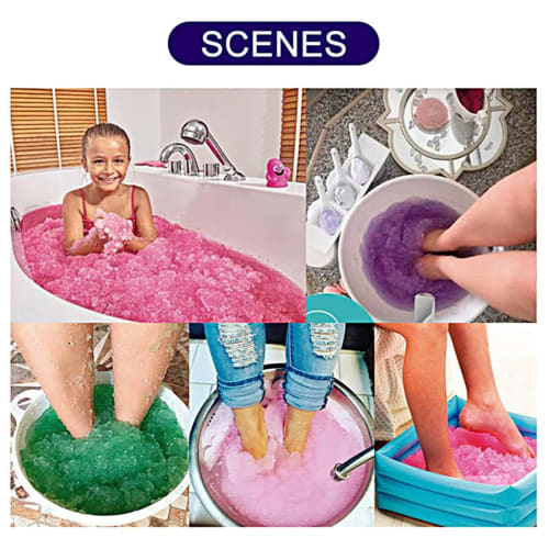 Pedikyr Jelly Spa Fotbad, Pedikyr Jelly Fotbad, Krystall Jelly Spa Fotbad, Pedikyr Fotbad for Tørre Føtter - Foryngende Fotspa-bad, Foo