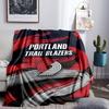 Portland Blazers Artwork Blanket Lightweight Flannel Bedding Blanket Perfect for Travel, Camping, Living Rooms, Offices, Sofas, Fan Christmas gift