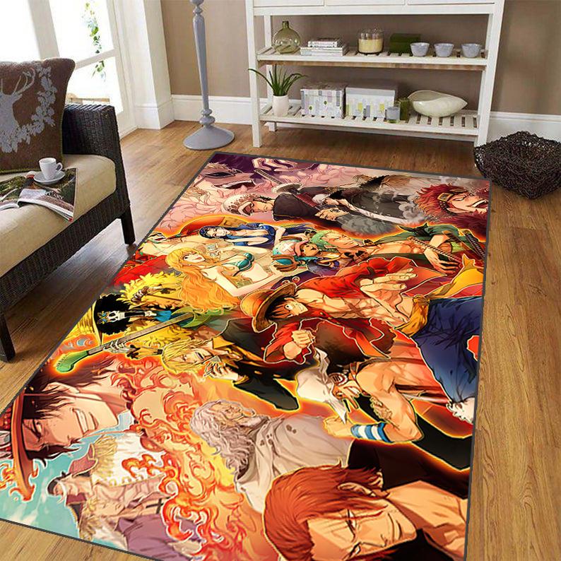Japanese Anime Carpet for Living Room,Soft Flannel Rug for Bedroom ,Anti-Slip  BATHROOM Mat,  Baby Play Mat,large Aircraft Rug