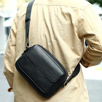 Genuine Leather Men's Shoulder Bag Fashion Head Layer Cowhide Crossbody Bag Business Leisure Outdoor Bag