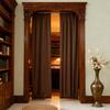 Rod Pocket Door Curtain Thermal French Door Curtain Room Darkening Privacy Blackout Curtain Panel for Kitchen Patio Doors