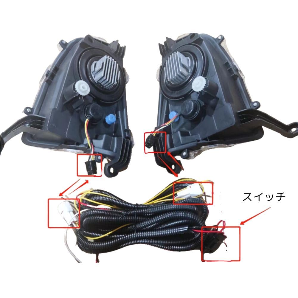 Front Fog Lamp Kit for Toyota Prius Early with Daytime Running Lights and Right One+lifestyle (2015 ZVW50, ZVW51, ZVW55, Model) (Left Set)
