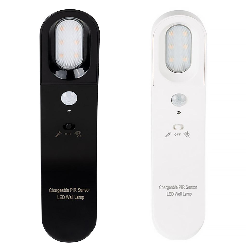 USB Chargeable LED Wall Lamp Emergency Lighting Human Body Sensor Night Light