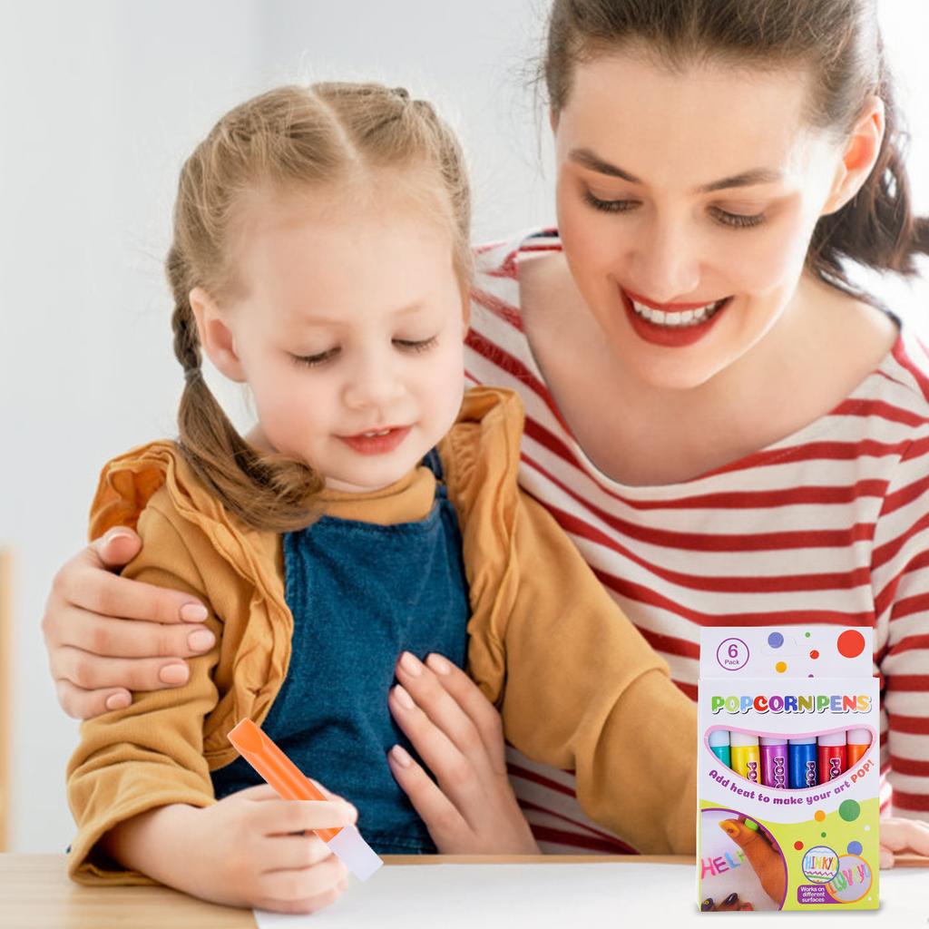 3D Magic Puffy Color Pens Funny Color Puffy Painting Drawing Pens Toys for Making Greeting Birthday Cards