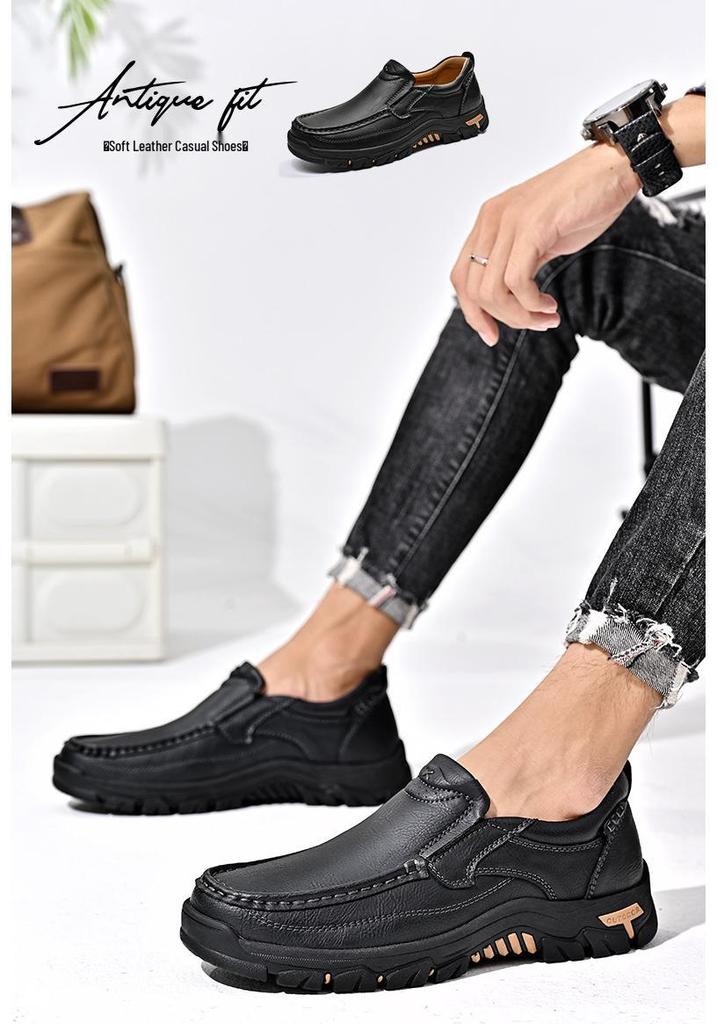 Men's Slip-On Loafers: New Spring Leather Hiking Shoes Collection