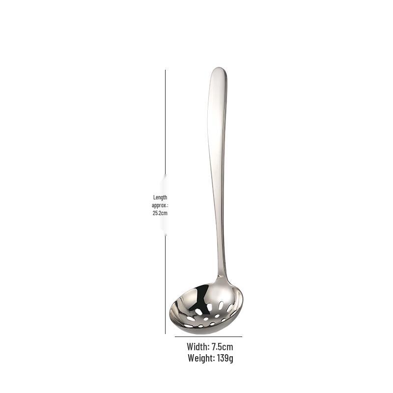 Zhishi Stainless Steel Hotel & Restaurant Ladle and Slotted Spoon