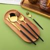 16 Pieces Colorful Silverware Tableware Set Service for 4, Stainless Steel Flatware Kitchen Cutlery Utensils Set for Home Kitchen Restaurant