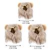 Cat Hairpiece Humorous Lion Mane Headgear for Dogs and Cats Adjustable Costume Accessories for Fun Dress-up and Play