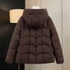 Autumn Winter Thicken Warm Parka Women Casual Sweety Solid Color Big Pocket Loose Hooded Coat Jackets Outwear
