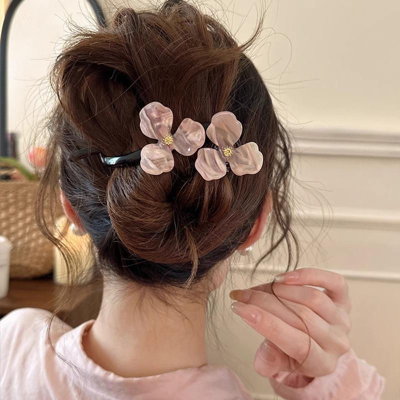 New  Retro Premium Flower Twist Clip Women's New Disc Barrettes Headwear Girls Women Hair Accessories