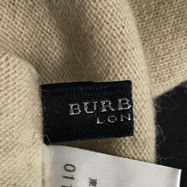 Sanyo Co. Burberry Wool Angora Turtleneck Sleeveless Sweater 1 Women S Beige Burberry(USED)