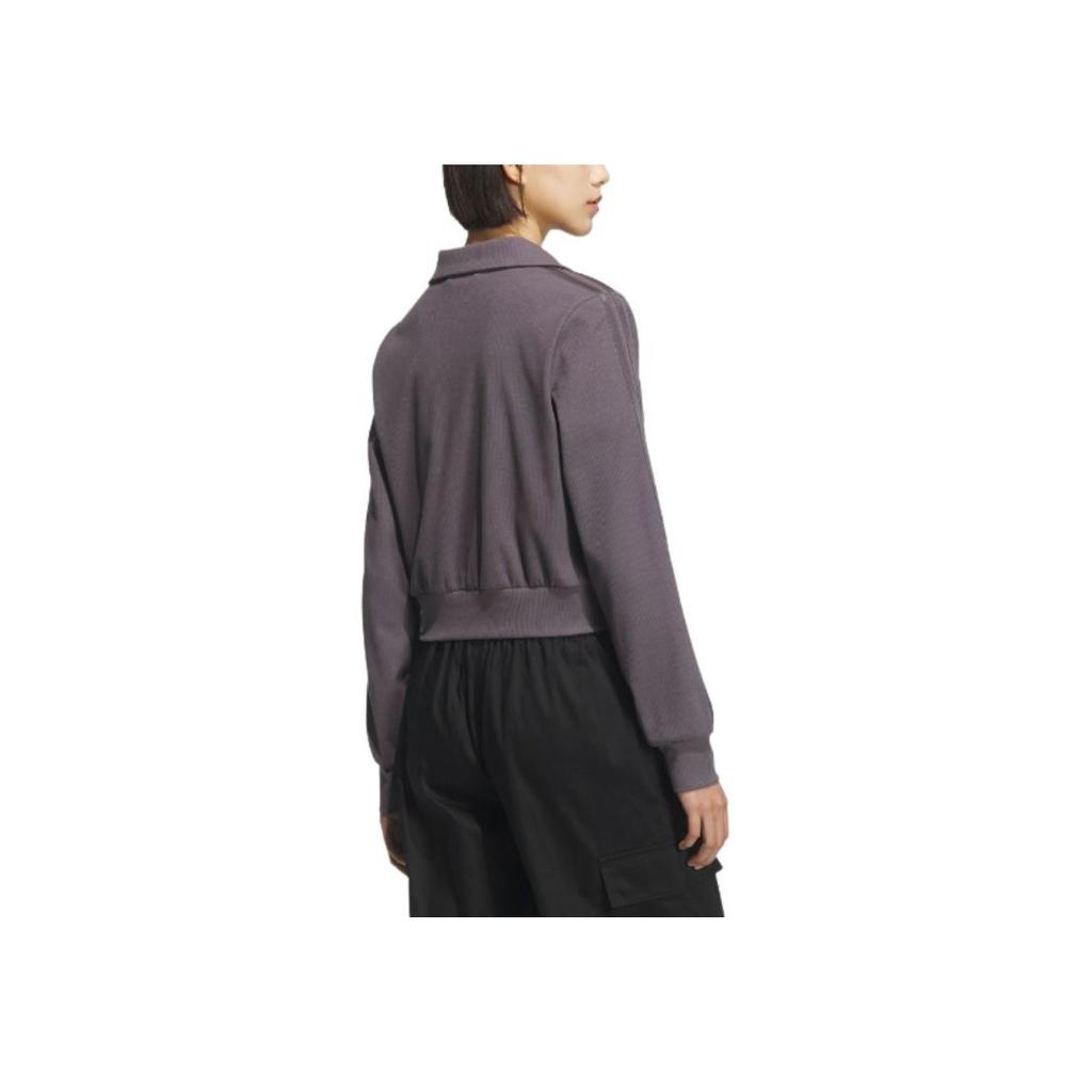 adidas Originals SS25 Casual Fashion Simple Slim Fit Stand Collar Long Sleeve Jacket Women Jacket KB5446