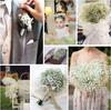 10 Stück Weiße Künstliche Schleierkrautblüten Hochzeit Braut DIY Bouquet Dekoration Arrangement Kunststoff Babys Atem Kunstblumen