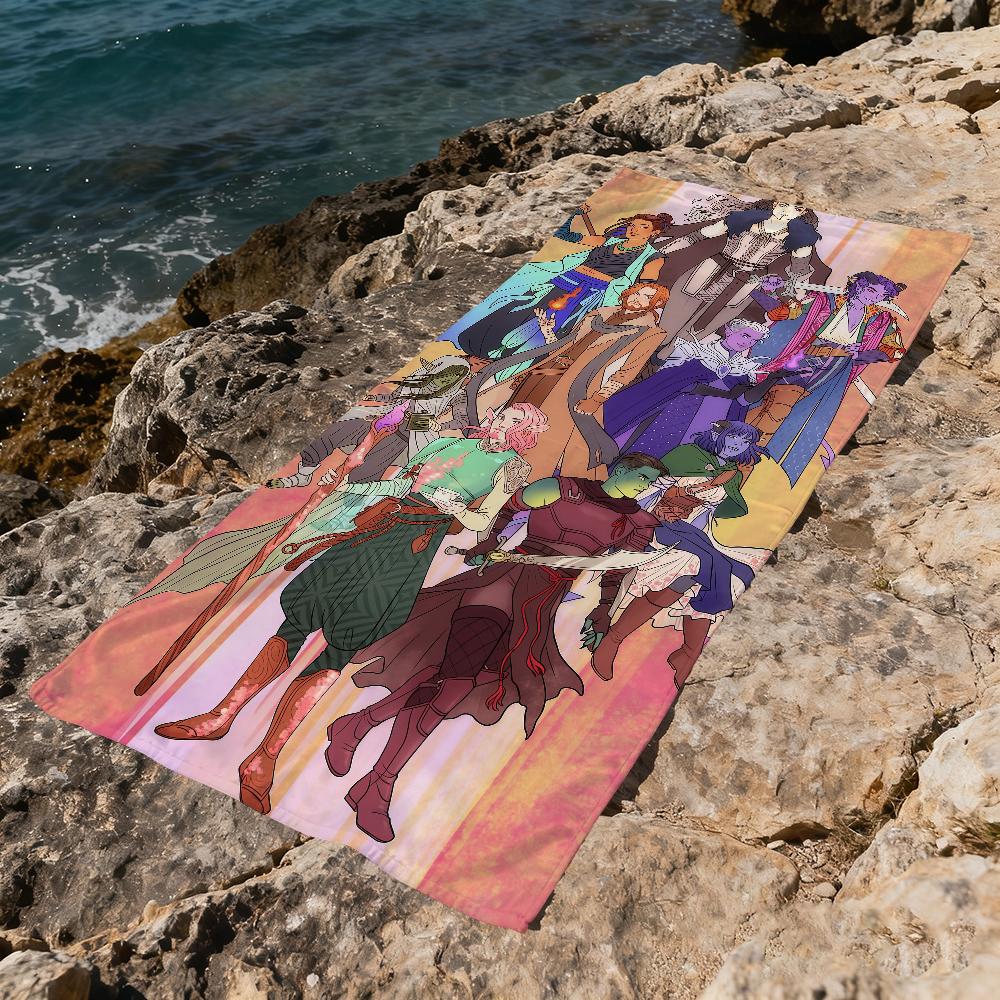 Animation The M-mighty Nein Towel Large Quick-Drying Microfiber soft Beach Towel for Travel Fitness Sauna Bathing Camping