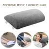 Recliner Foot Cushion with Elastic Strap Ergonomic Footrest Pillow with Sherpa Cover Half Roll Leg Pillow for Ankle Support
