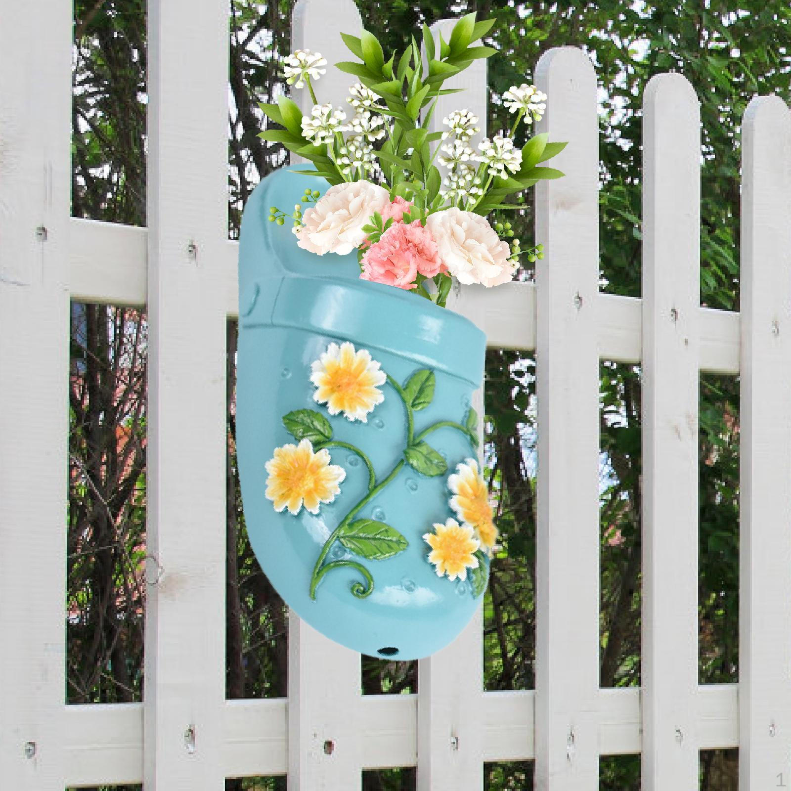 

Shoes Flowerpot Decorative Planter Flower Holder Resin Vase for Indoor Cafe Anniversary світло-синій колір