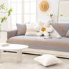 Pure Cotton Sofa Cushion for All Seasons, All Cotton Anti Slip and Simple Leather Sofa Cover, Towel Cover, Chinese Style Seat Cushion