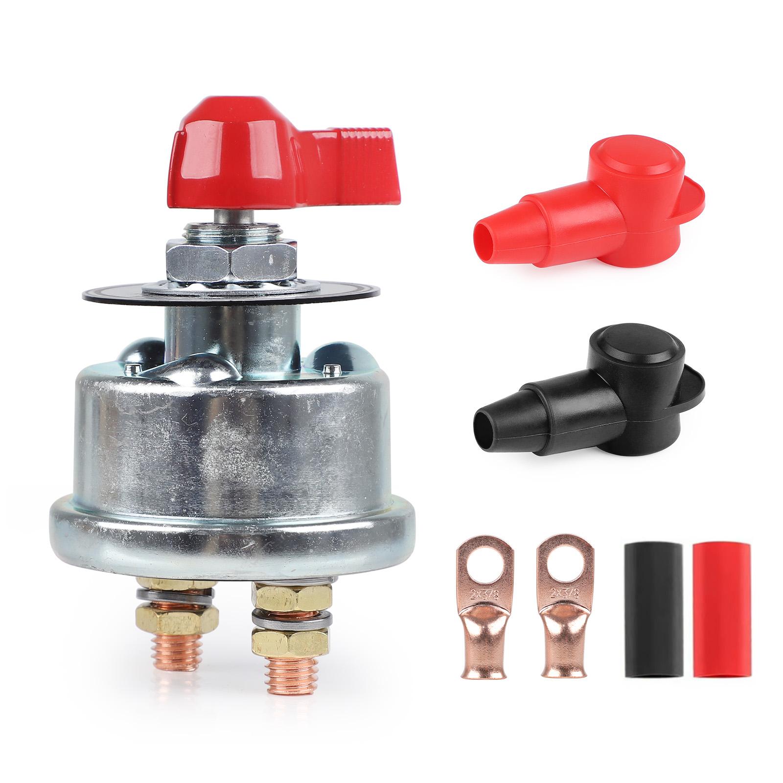 Current Master Battery Disconnect Switch 300A Duty Master Battery Power Cut Isolator Kill Switch for Car, Vehicle, RV