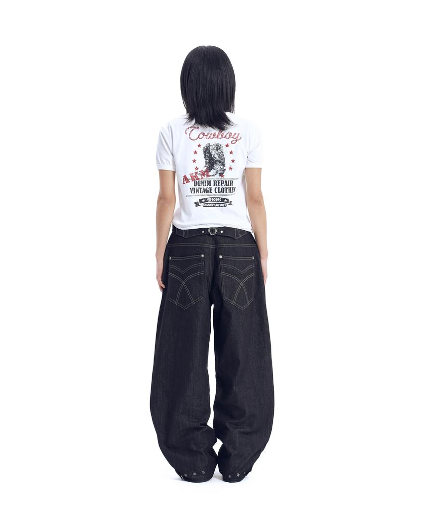 AAKAM Boots Ringer Top (White)