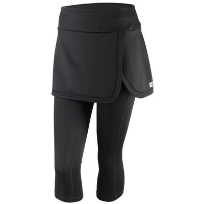 Wilson W Capri Skort IV Leggings, Womens Black Leggings