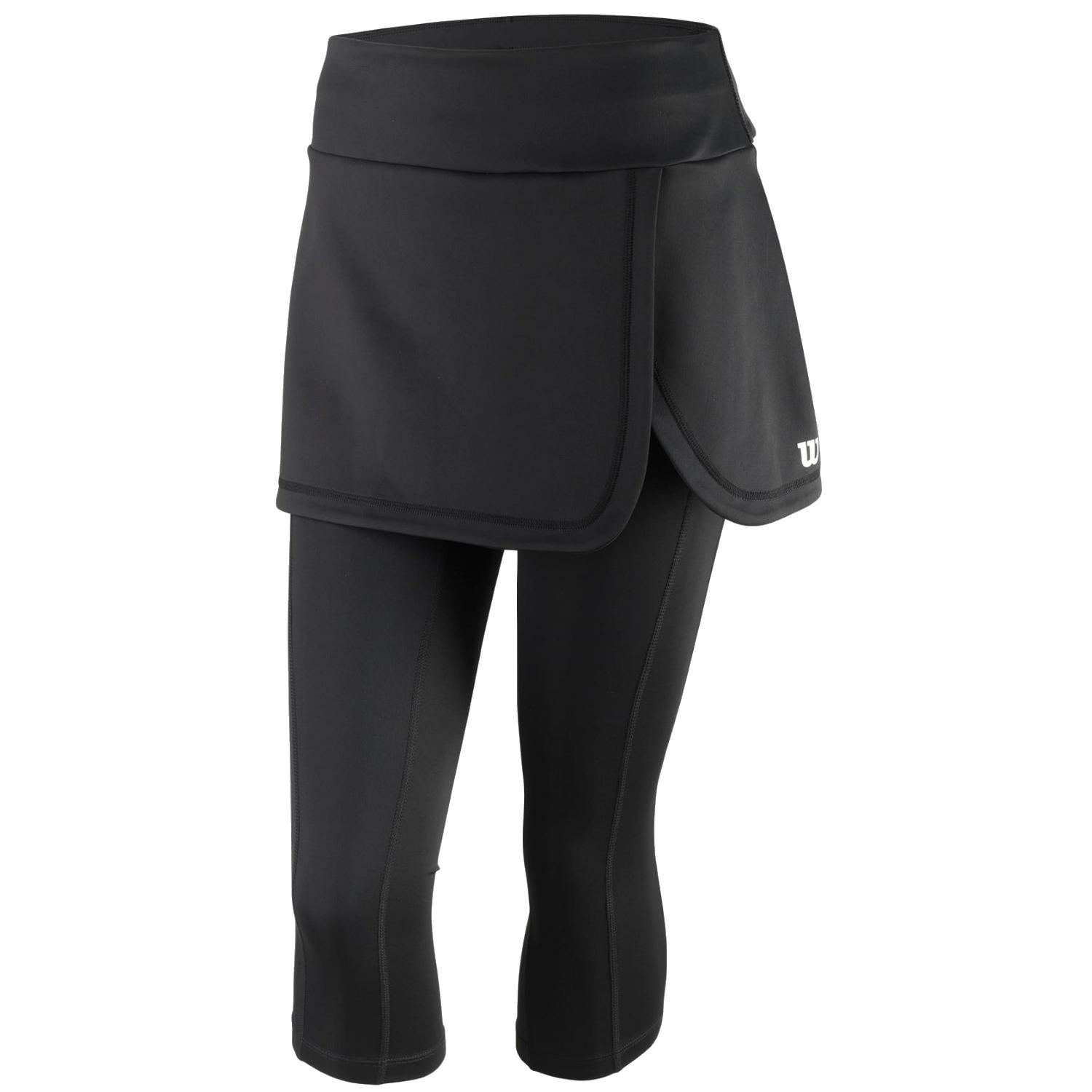 Legging Wilson W Capri Skort IV, Leggings noir femme XS noir
