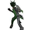 Kids Dragon Fire Halloween Jumpsuit Costume Set Green Red Black Blue for Boys with Wings Tail Mask Cosplay Dress Up Outfit