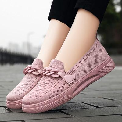 Scarpe da donna traspiranti in mesh con suola spessa antiscivolo per scarpe singole da donna