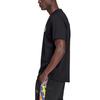 Herren Adidas T-Shirts Herren Schwarz Rundhalsausschnitt Moderate Gerade Passform