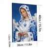 Lady DIY Special Shape Drill Art Craft Pearl Diamond Painting with Frame 30x40cm Pearl Art Painting Set for Adults Home Decor