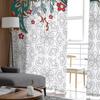 Boho Abstract Flower Plant Tulle Curtains For Living Room Sheer Curtain For Bedroom Kitchen Blinds Voile Curtains