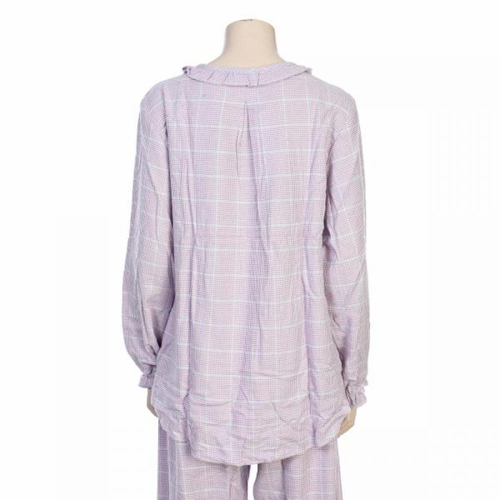 Barbara Women S Violet Check Pajama Awp4992bb