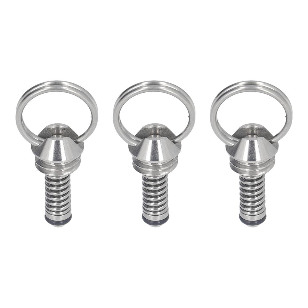3PCS Beer Keg Relief Valve Replacement 304 Stainless Steel Keg Lid Pressure Release Valve