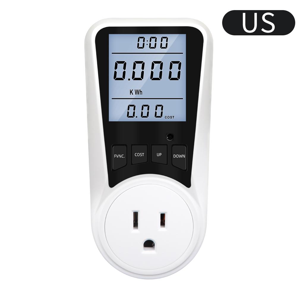 Digital Wattmeter AC Energy Socket Power Meter Electricity Usage Monitor Socket Kilowatt Wattage Voltage Meter with Backlight