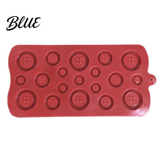 Flexible Crafting Molds Button Silicone Mold, Food Grade Non Stick Chocolate Candy Making Casting Easy Release Mold Tray, for DIY Baking And Projects