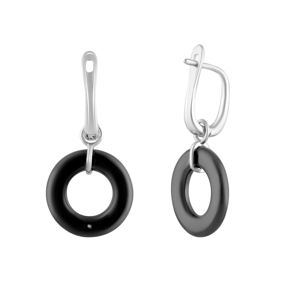 

Срібні сережки з керамікою (2086178)