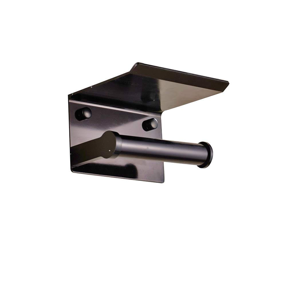 Multifunction 2 in 1 Space Aluminum Tissue Holder Toilet Paper Storage Rack Mobile Phone Shelf Bathroom Accessories Golden