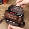 Genuine Leather Men's Messenger Bag 7-inch Mini One-shoulder Small Bag Multifunctional Backpack Cowhide Casual Men's Bag Handbag