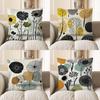 Home Decor Modern Floral Pattern Pillow For Home Decor Pattern Cushion Cover Suitable For Sofa Bedroom Car Pillow Cover